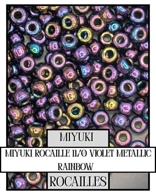 11-0454 Miyuki Rocailles 11/0 | Violet Metallic Rainbow 20g