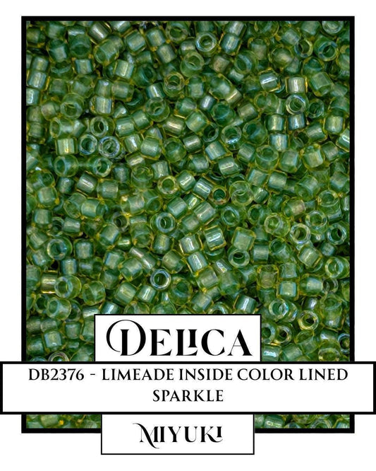 DB2376-Miyuki Delica 11/0:Limeade ICL (D) (7 gram pkg ~1400 Pcs)