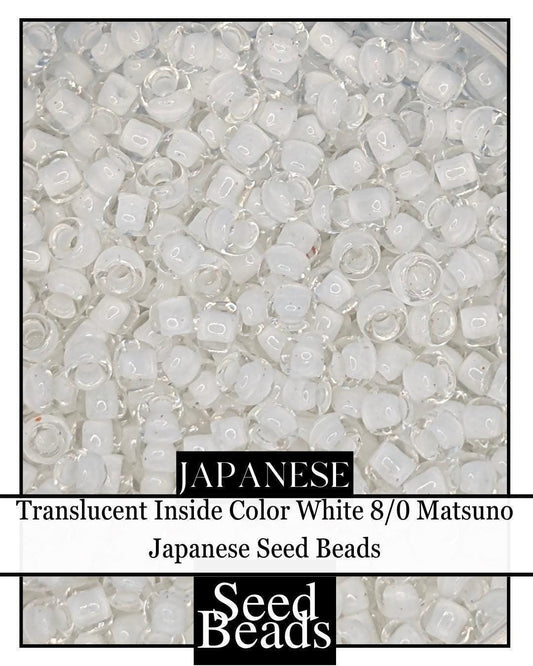 8312SB Translucent Inside Color White 8/0 (15g pkg)