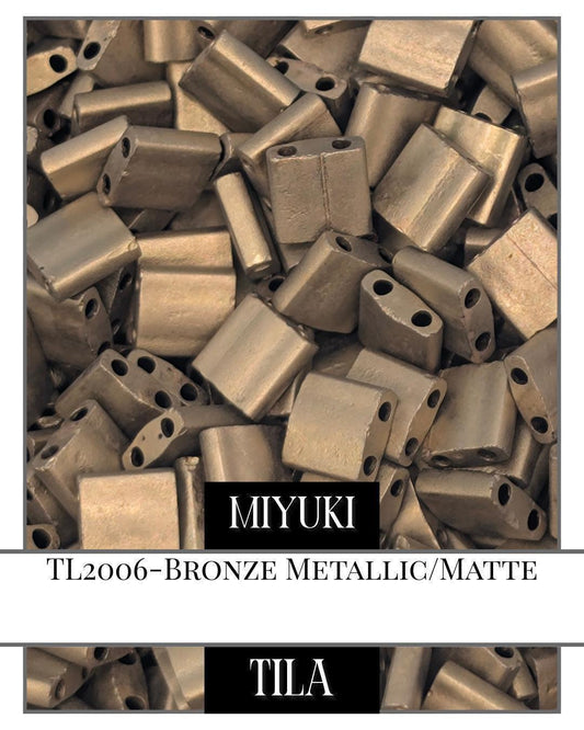 TL2006-Miyuki Tila Beads:Bronze M/MA (7.5g pkg)