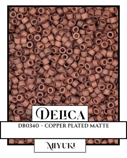 DB0340-Miyuki Delica 11/0:Copper Plated MA (7 gram pkg ~1400 Pcs)