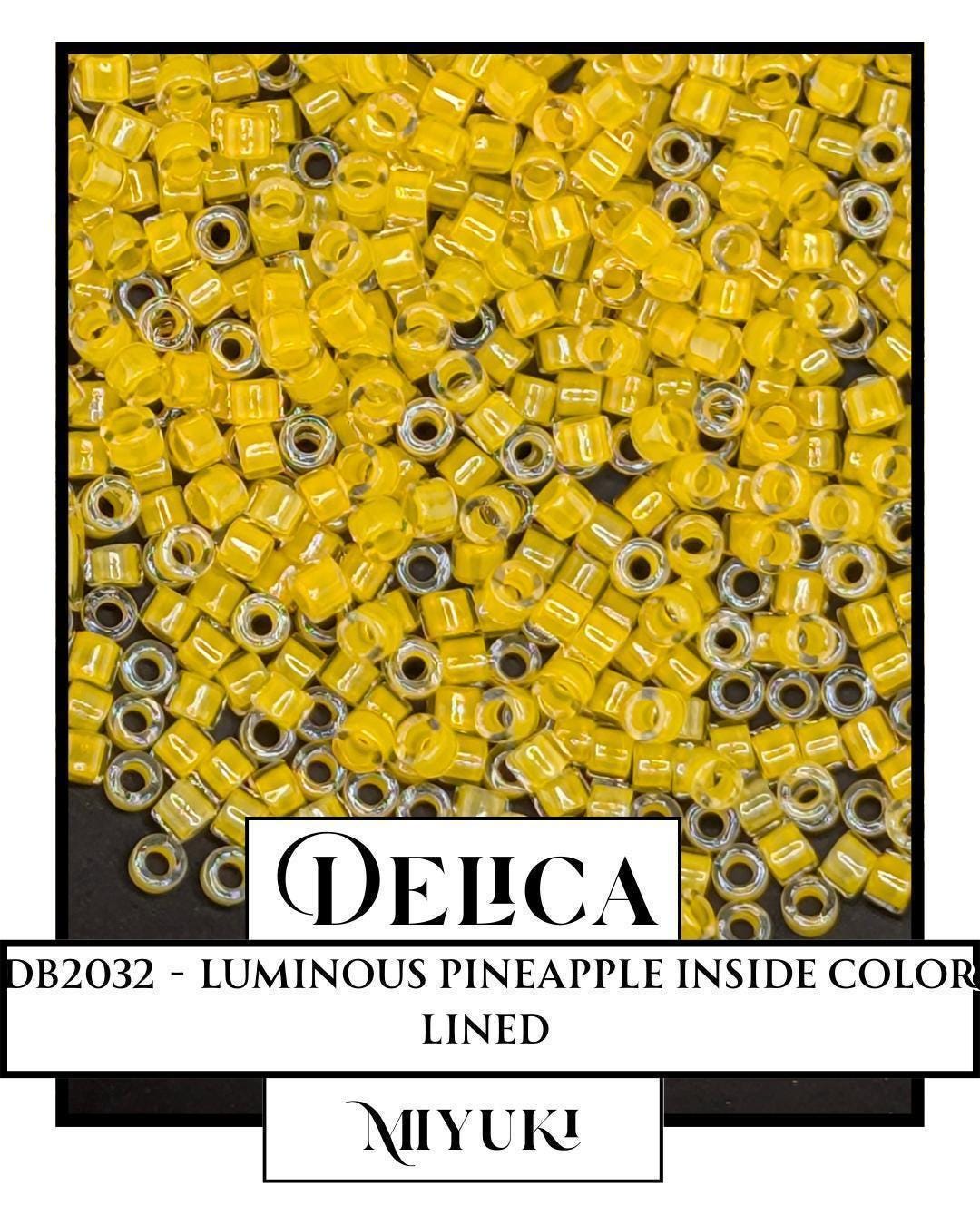 DB2032-Miyuki Delica 11/0:Luminous Pineapple ICL (7 gram pkg ~1400 Pcs)