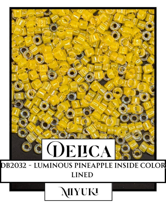 DB2032-Miyuki Delica 11/0:Luminous Pineapple ICL (7 gram pkg ~1400 Pcs)