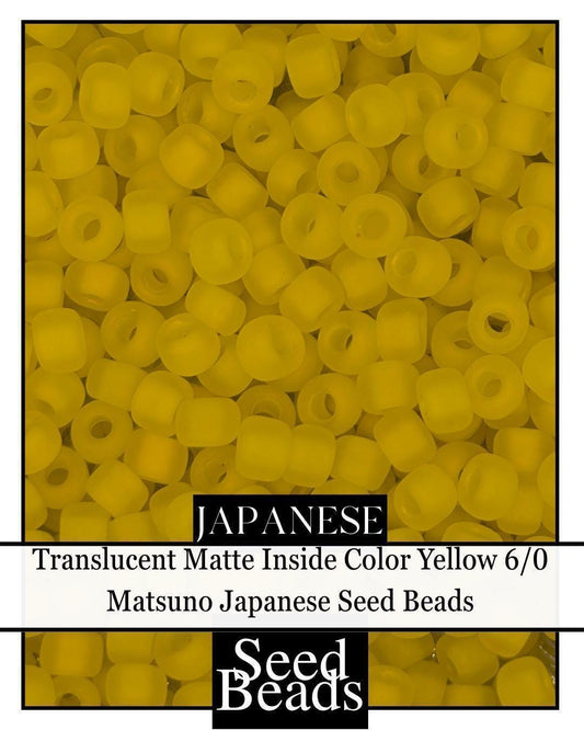5392SB Translucent Matte Inside Color Yellow 6/0 (15g Pkg)