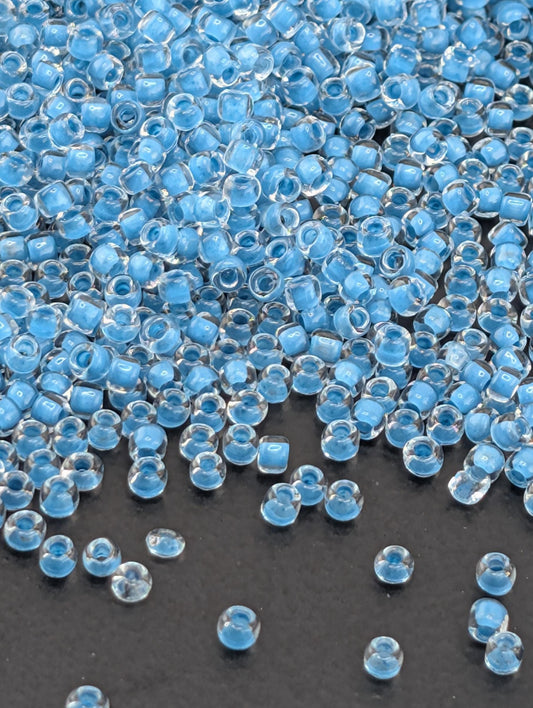 1721SB  Translucent Inside Dyed Color Turquoise Blue 11/0