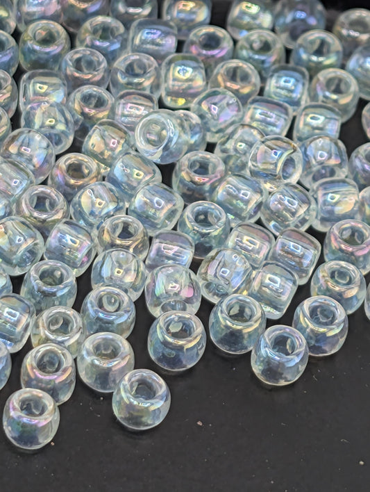 TOHO Transparent Dyed Rainbow Blue Round Size 6/0 Tube 2.5" (Approx ~8-9g)