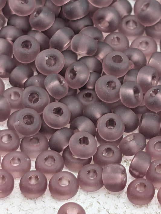 Preciosa Translucent Purple Matte Size 6/0 15g pkg