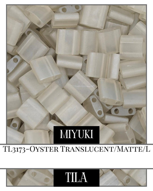 TL3173-Miyuki Tila Beads:Oyster T/MA/L (7.5g pkg)