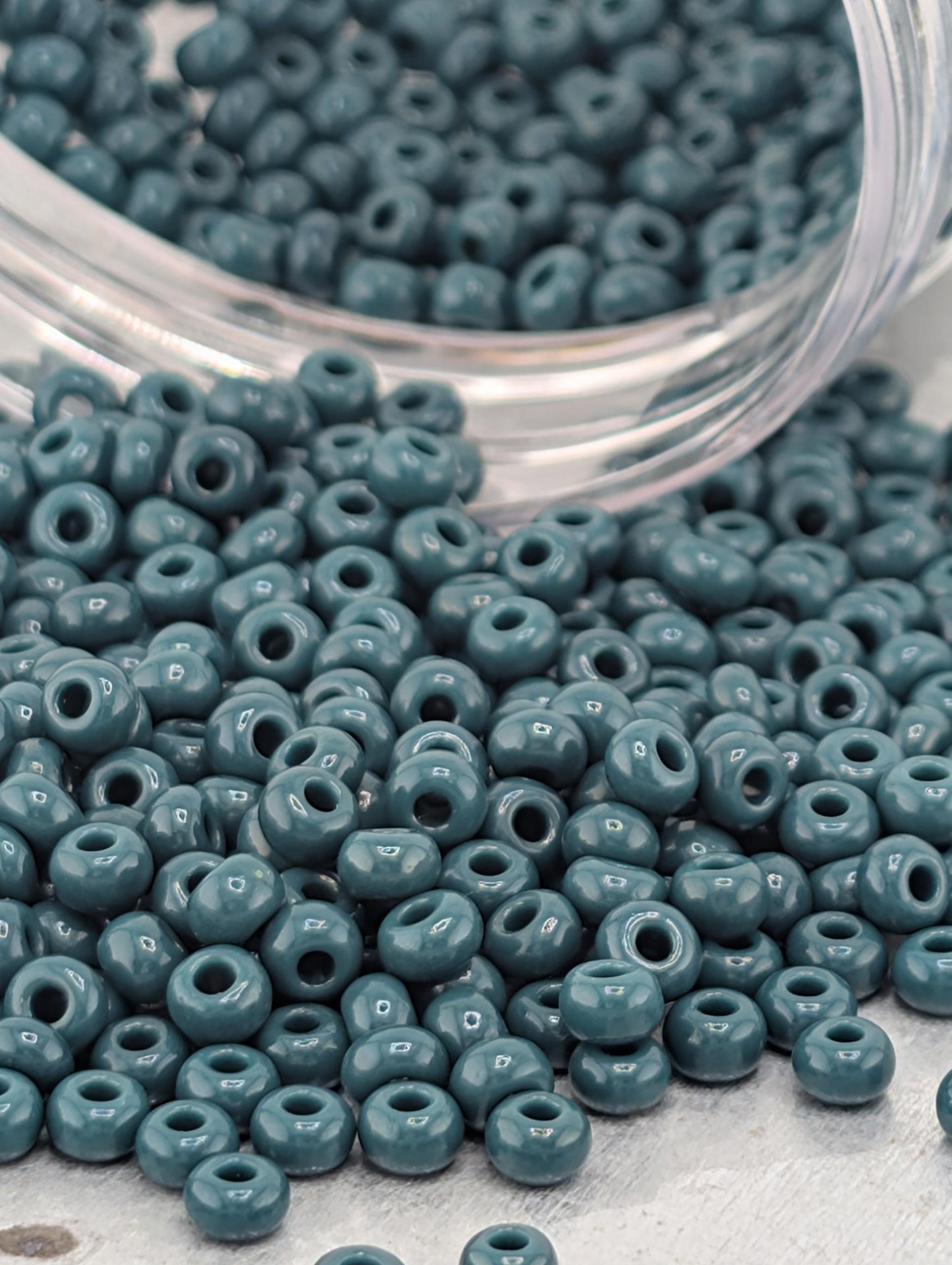 Opaque Emerald Green | Preciosa Ornela Seed Beads | Size 8/0 | 15g Pkg ~630 pcs