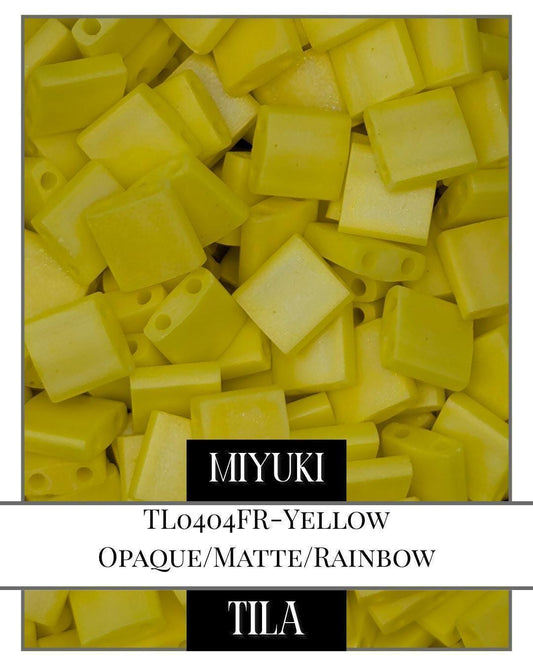 TL0404FR-Miyuki Tila Beads:Yellow O/MA/R (7.5g pkg)