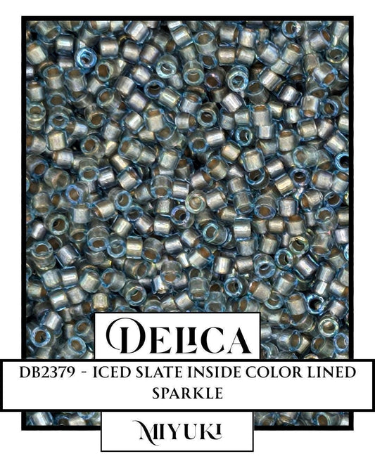 DB2379-Miyuki Delica 11/0:Iced Slate ICL (D) (7 gram pkg ~1400 Pcs)