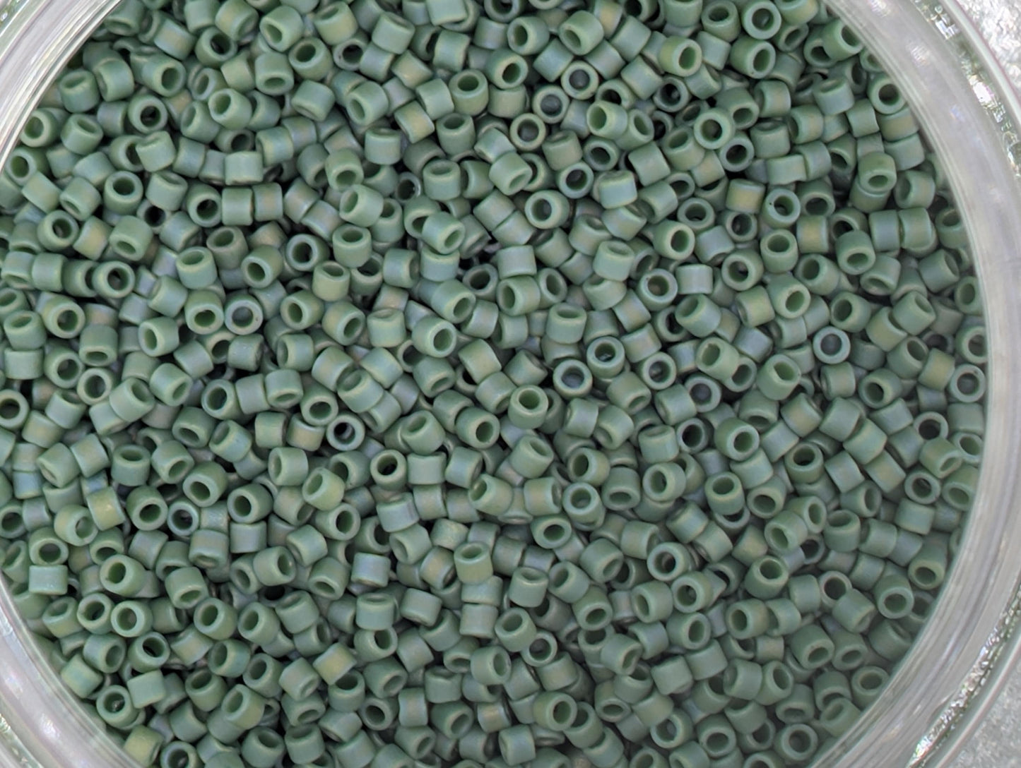 Emerald Gradient 3-Color Miyuki Delica Palette (6g Tubes) | Matte Opaque Glazed Rainbow